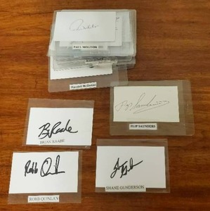 lot 418 image: Misc. Signed Business Cards