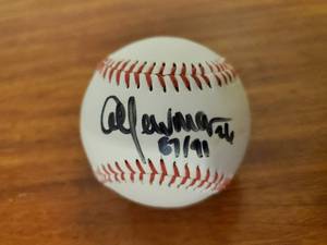 lot 421 image: Al Newman Signed Baseball