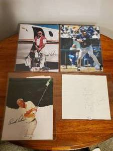 lot 453 image: Collection of Signed Items by Arnold Palmer and more