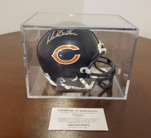 lot 18 image: Dick Butkus Signed Chicago Bears Mini Helmet