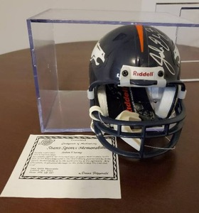 lot 25 image: John Elway Signed Denver Broncos Mini Helmet