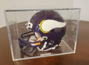 lot 37 image: Bud Grant Signed Minnesota Vikings Mini Helmet