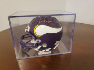 lot 40 image: Chris Doleman Signed Minnesota Vikings Mini Helmet