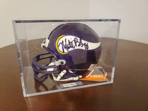 lot 42 image: Matt Birk Signed Minnesota Vikings Mini Helmet