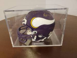 lot 44 image: Paul Krause Signed Minnesota Vikings Mini Helmet