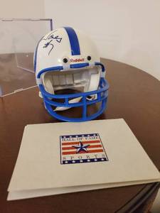 lot 51 image: Bert Jones Indianapolis Colts Signed Mini Helmet