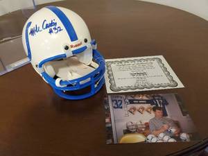lot 53 image: Mike Curtis Indianapolis Colts Signed Mini Helmet