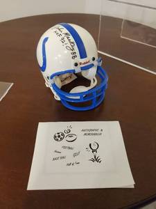 lot 55 image: John Mackey Indianapolis Colts Signed Mini Helmet