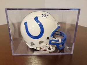 lot 57 image: Marvin Harrison Indianapolis Colts Signed Mini Helmet
