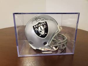 lot 63 image: Rich Gannon LA Raiders Signed Mini Helmet