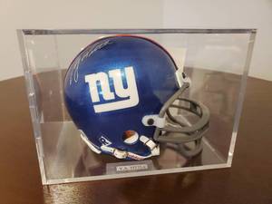 lot 68 image: Y. A. Tittle New York Giants Signed Mini Helmet