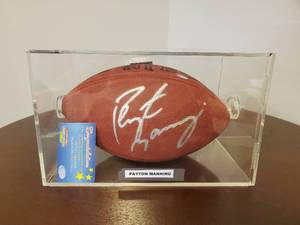 lot 84 image: Peyton Manning Signed NFL Football
