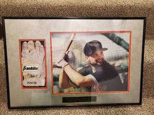 lot 11 image: Signed Chuck Knoblauch Game Used Batting Glove