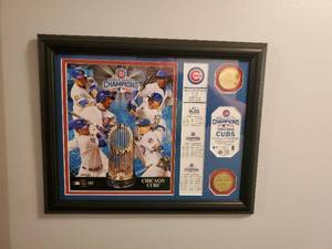 lot 426 image: Collection Of Framed Baseball Items