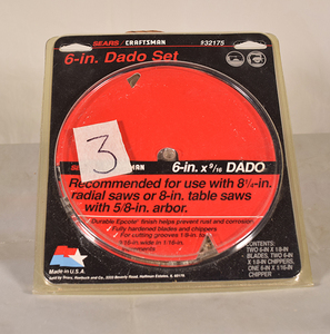 lot 3 image: Craftsman Dado Set, Part #932175 (Fits Model 137.2487)