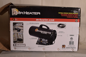 lot 6 image: Mr. Heater 38,000 BTU Propane Heater #MH38QFA (Used Once Still In Original Box)