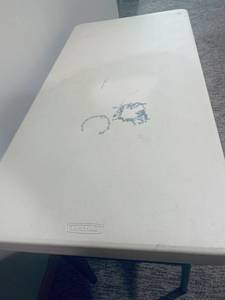 lot 105 image: White Utility Table