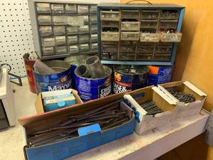 lot 179 image: Large Assortment of Bolts, Screws, and Nails