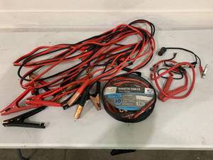 lot 203 image: A whole bunch of Jumper Cables