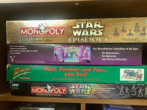 lot 240 image: Games including 2 STAR WARS Board Games