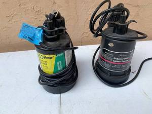 lot 224 image: Two Submersible Utility Pumps
