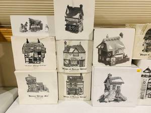 lot 227 image: Department 56 Dickens Village Buildings