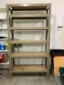 lot 195 image: Steel shelf