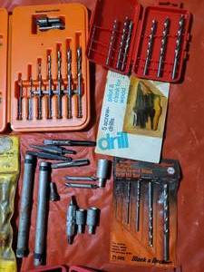 lot 22 image: Various Wood and Steel Drill Bits
