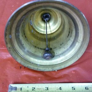 lot 8 image: Brass Hand Bell Ringer Just Like in School