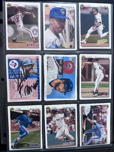 Lot of Baseball Cards Signed By Kirby Puckett