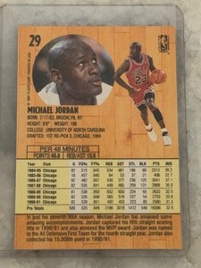 Michael Jordan Guard Fleer 1991