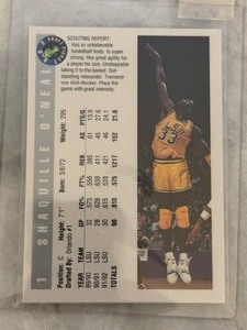 Shaquille ONeal 1992 Draft Picks