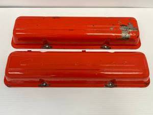 lot 22 image: Vintage Original Chevrolet Corvette Valve Covers Fits 327350