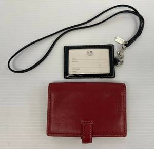 lot 24 image: Coach Brand Wallet And Travel Tag
