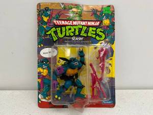 lot 46 image: 1990 TMNT Slash The Evil Turtle From Dimension X On Original Card