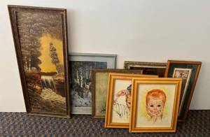 lot 106 image: Group Of Vintage Misc. Ornate Picture Frames