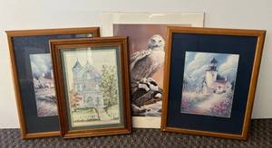 lot 108 image: Group Of Misc. Framed Prints And One Unframed