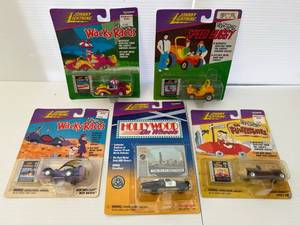 lot 120 image: 1998 Johnny Lightning Cartoon Network Set Of 4 & 2000 Johnny Lightning Hollywood wheels The Blues Brothers Car NIB