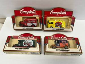 lot 126 image: Group Of Die Cast Campbells Soup Trucks