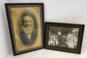 lot 136 image: Two Vintage Framed Photos