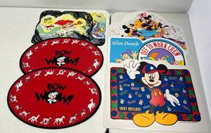 lot 65 image: Group Of Disney Collector Place Mats (Mint Condition) Never Used