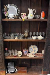 lot 70 image: Four Shelves Full Of Vintage Items (Shelf Not Included)