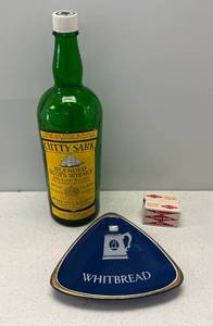 lot 76 image: Group Of Bar Dcor Including Grain Belt Match books And Case