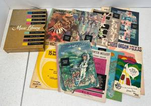 lot 88 image: Vintage Music Library Sheet Music Set
