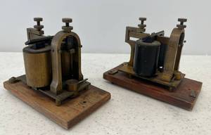 lot 190 image: Vintage Railroad Telegraph Mainline Sounders 15-B Patent Date Of March 6 1917