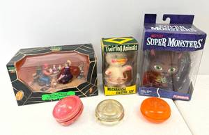 lot 191 image: Group Of Misc. Vintage Toys Including Lemax Spooky Town, Netflix Super Monsters And More