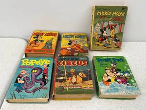 lot 194 image: Group Of Vintage Big Little Books Including Popeye, Mickey Mouse, Donald Duck And More