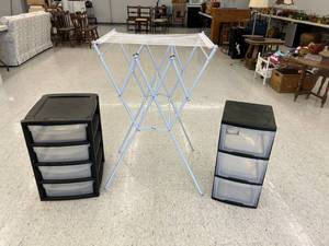 Laundry Rack & Storage Drawers