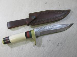 (CNTR) Fixed Blade Knife with Damas...