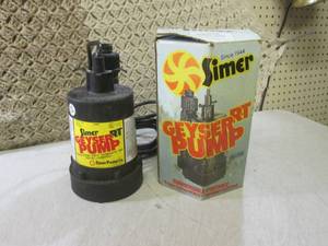 (G-1) Simer Geyser Pump R-T Model 2...